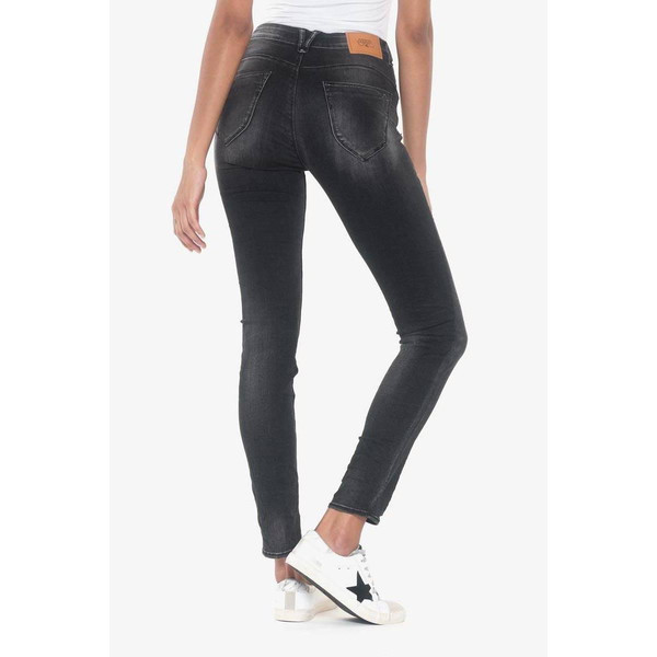 Jeans push-up slim taille haute PULP, 7/8ème noir en coton Zoe Jean droit femme