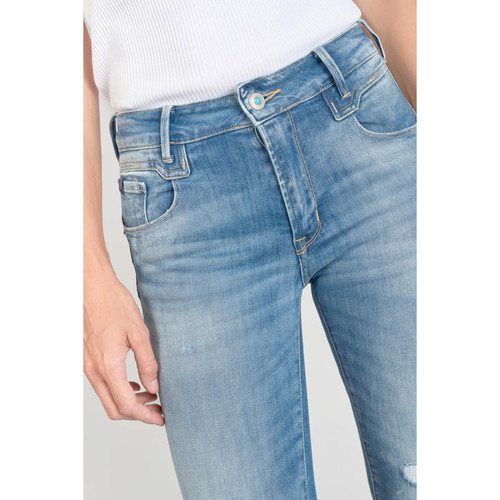 Jeans push-up slim taille haute PULP, 7/8ème bleu en coton Clio Jean droit femme