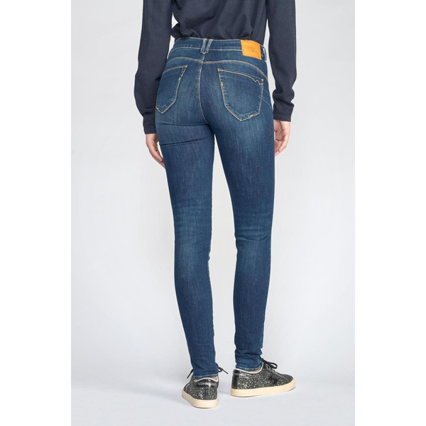 Jeans push-up slim taille haute PULP, longueur 34 bleu en coton Hazel Le Temps des Cerises