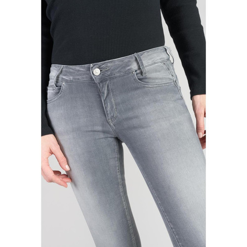 Jeans push-up slim taille haute PULP, 7/8ème gris en coton Isla Jean droit femme