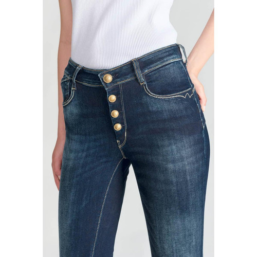 Jeans push-up slim taille haute PULP, longueur 34 bleu en coton Lola Le Temps des Cerises