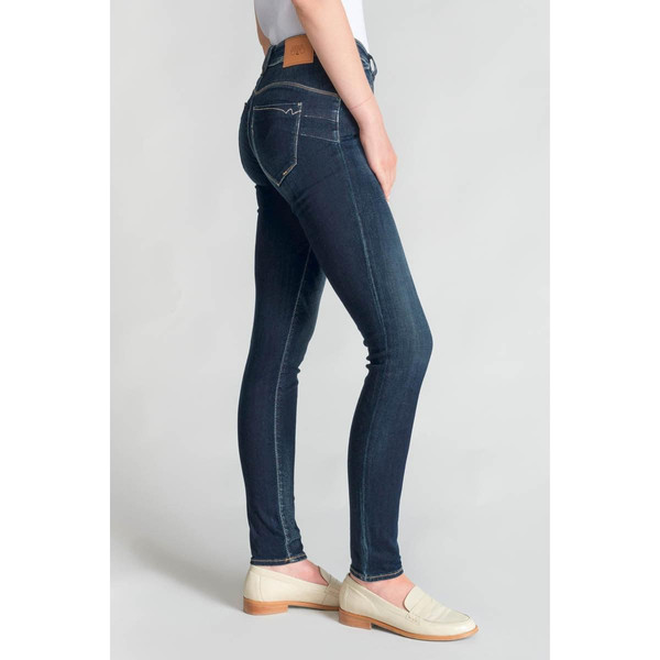 Jeans push-up slim taille haute PULP, longueur 34 bleu en coton Lola Le Temps des Cerises Mode femme