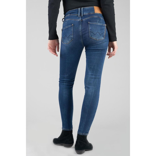 Jeans push-up slim ULTRA PULP, 7/8ème bleu en coton Ula Le Temps des Cerises Mode femme