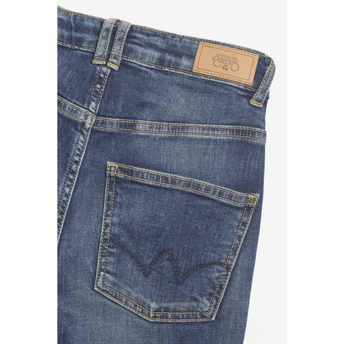 Jeans Basic 400/12 mom taille haute 7/8ème  bleu N°2 en coton Le Temps des Cerises