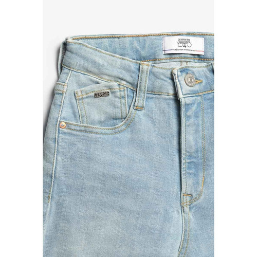 Jeans regular, droit 400/12, 7/8ème bleu en coton Le Temps des Cerises