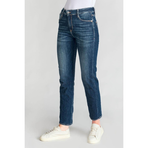 Jeans regular, droit 400/17, 7/8ème bleu en coton Le Temps des Cerises