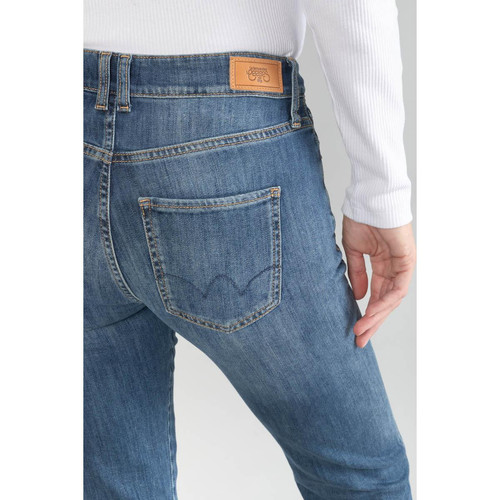 jeans Basic 400/19 mom taille haute vintage bleu N°3 en coton Le Temps des Cerises
