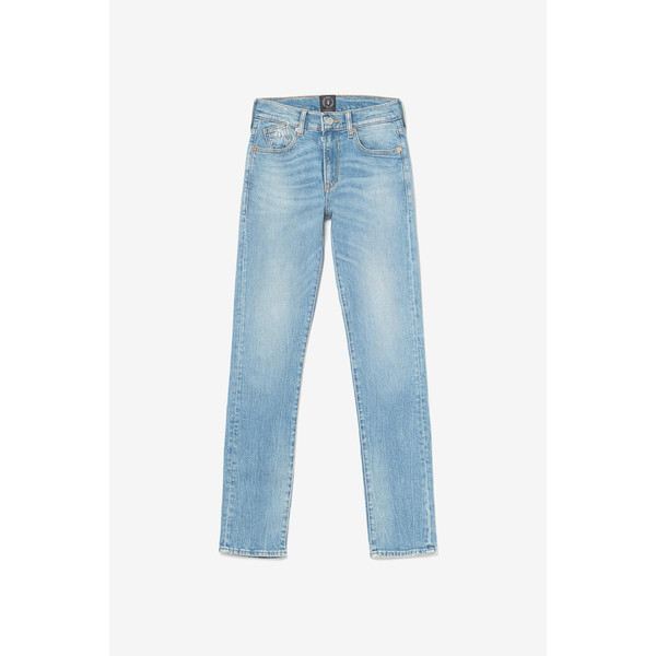 Jeans regular, droit 800/16, longueur 34 bleu en coton Le Temps des Cerises LES ESSENTIELS ENFANTS