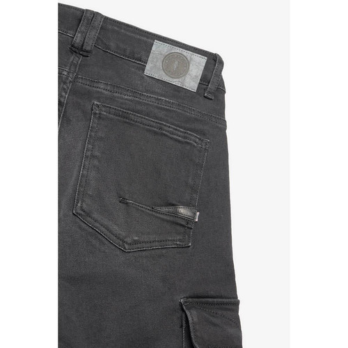 Jeans regular Cure, droit 800/16, longueur 34 noir en coton  Le Temps des Cerises