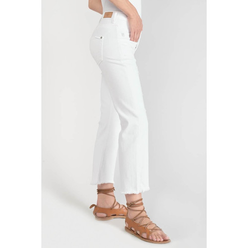 Jeans regular, droit pricilia, 7/8ème blanc en coton Jean droit femme
