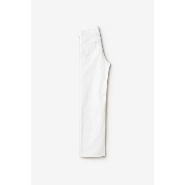 Jeans regular, droit pulp slim taille haute, longueur 34 blanc en coton Pantalon / Jean / Legging  fille