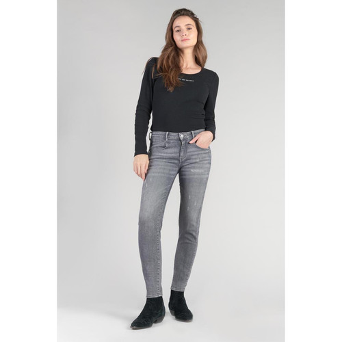 Jeans skinny POWER, 7/8ème gris Louise Le Temps Des Cerises Mode femme