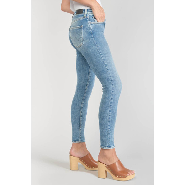 Jeans skinny POWER, 7/8ème bleu en coton Yara Le Temps des Cerises Mode femme