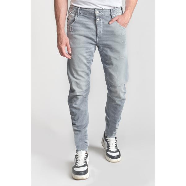 Jeans tapered 903, longueur 34 gris Milo en coton Jean homme