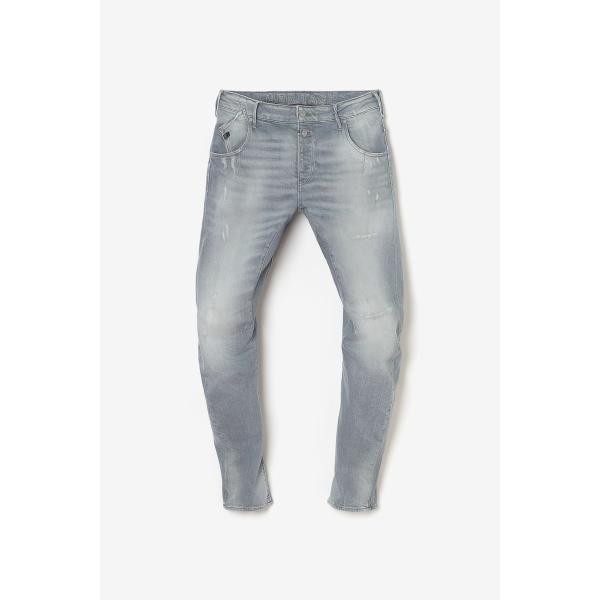 Jeans tapered 903, longueur 34 gris Milo en coton Le Temps des Cerises