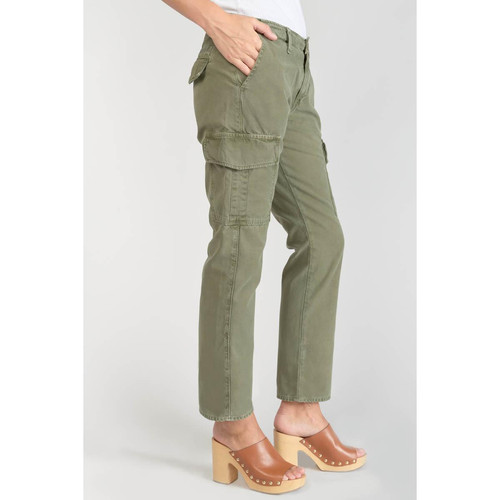 Pantalon cargo Castellas kaki vert en coton Le Temps des Cerises Mode femme
