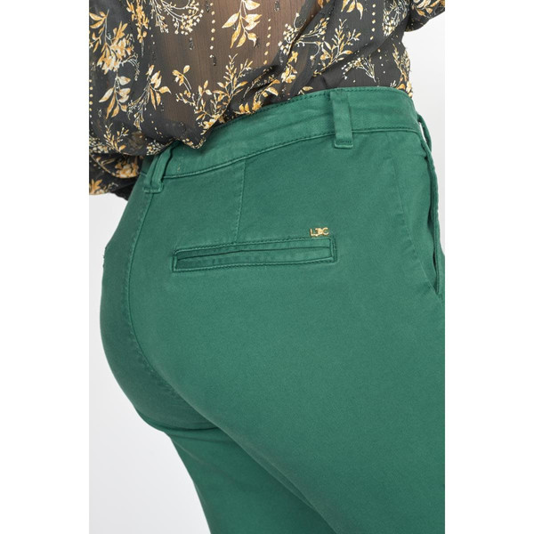 Pantalon dyli vert sapin en coton Pantalon décontracté