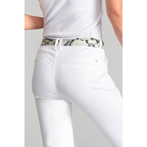 Pantalon chino DYLI 5 blanc Le Temps des Cerises Mode femme