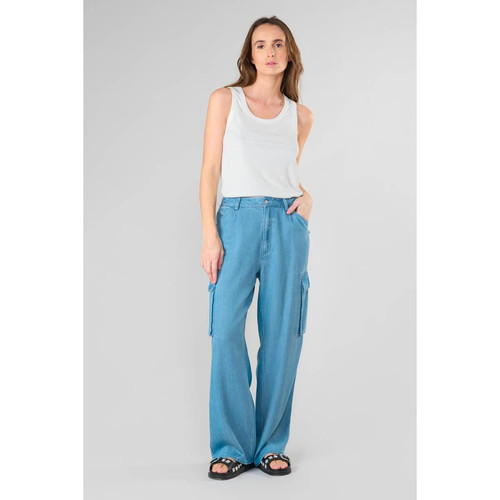 Le Temps des Cerises - Pantalon droit SCAEVO - Pantalons bleu femme