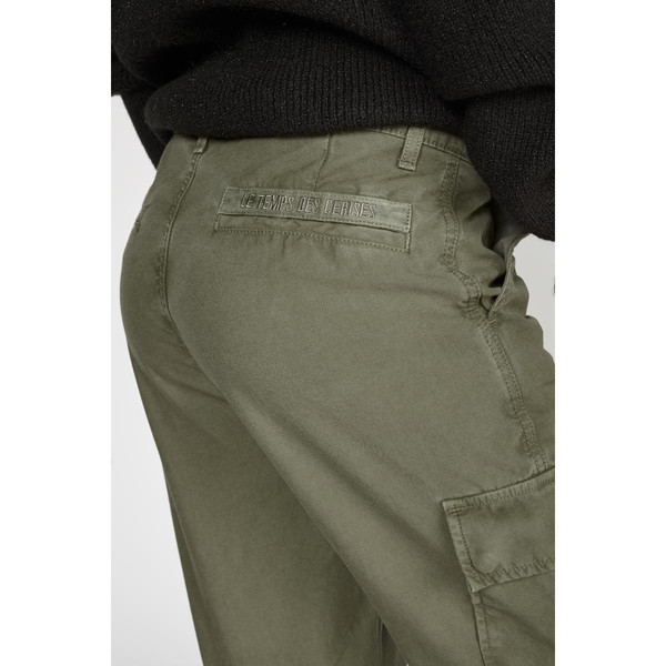 Pantalon loose, large COSYARMY vert en coton Le Temps des Cerises Mode femme