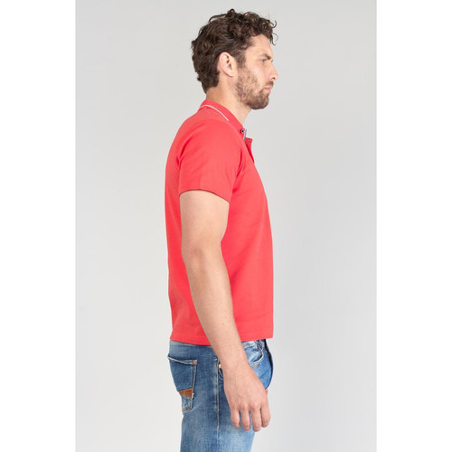 Polo Aron corail rouge en coton T-shirt / Polo homme