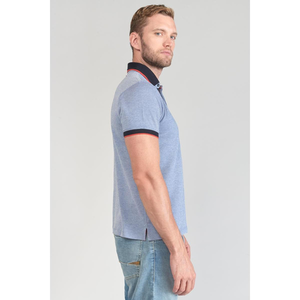 Polo ORIAS bleu en coton T-shirt / Polo homme
