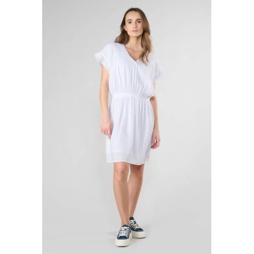 Le Temps des Cerises - Robe droite JOLIBOI - Robes courtes femme blanc