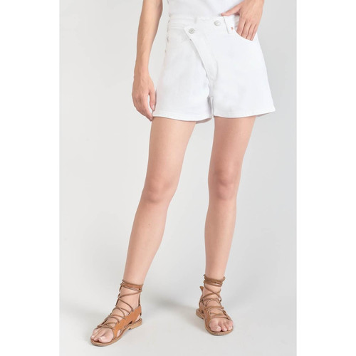 Short Mosta en jeans blanc à fermeture asymétrique Short femme