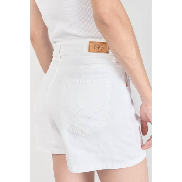 Short Mosta en jeans blanc à fermeture asymétrique Le Temps des Cerises Mode femme