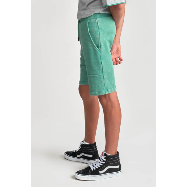 Short POPBO vert en coton Short / Bermuda garçon