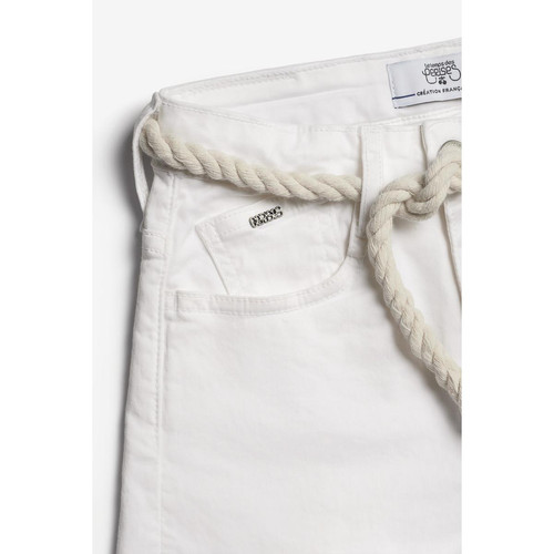 Short Tiko taille haute blanc en coton Le Temps des Cerises