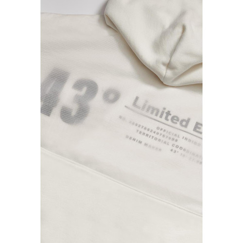 Sweat-Shirt capuche BRUNOBO blanc en coton Le Temps des Cerises