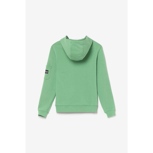 Sweat-Shirt capuche HODAIBO vert en coton Le Temps des Cerises