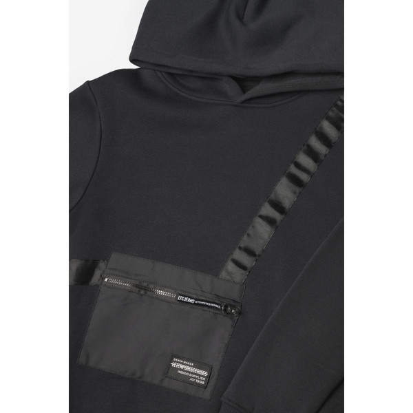 Sweat-Shirt capuche ITOBO noir en coton Le Temps des Cerises