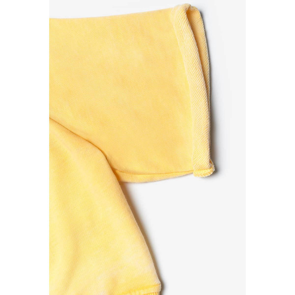 Sweat court Daminagi jaune en coton Le Temps des Cerises