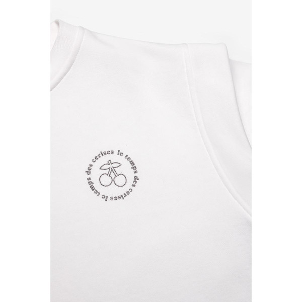 Sweat-Shirt VINEGI blanc en coton Pull / Gilet / Sweatshirt fille