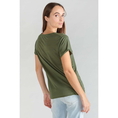 T-shirt Smallvtrame kaki vert T-shirt manches courtes