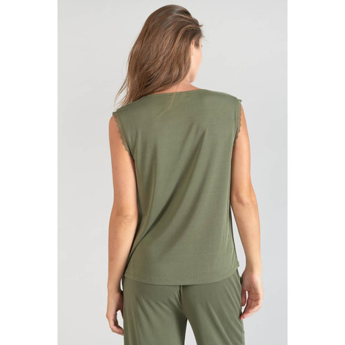 Tee-hirt NANI vert en coton modal T-shirt manches courtes