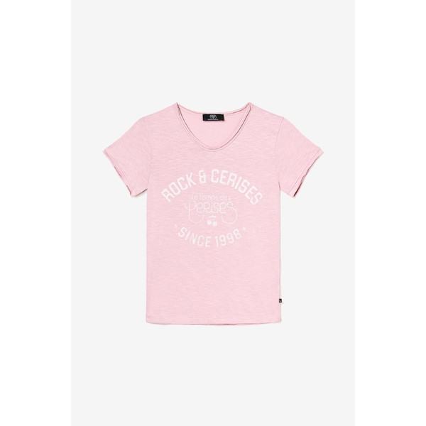 Tee-Shirt AIMEGI rose en coton Le Temps des Cerises LES ESSENTIELS ENFANTS