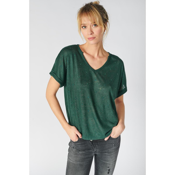 Tee-Shirt BIJOU vert Le Temps des Cerises Mode femme