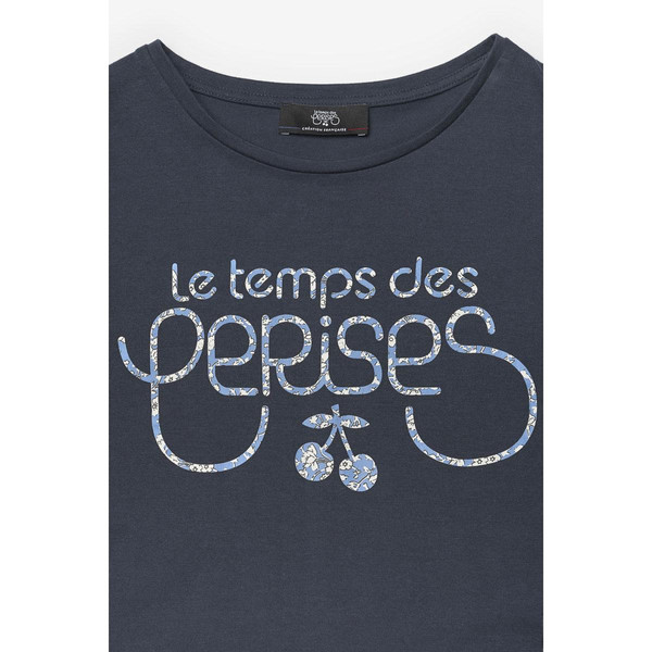 Tee-Shirt LATYGI bleu en coton Le Temps des Cerises