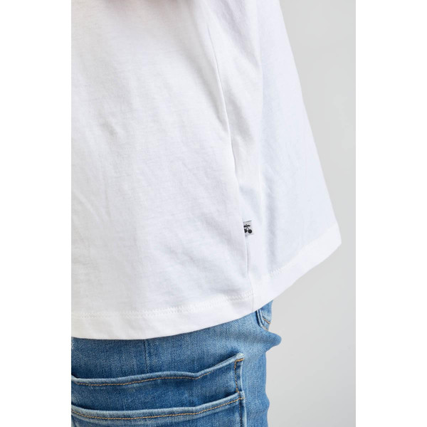 Tee-Shirt MOONA blanc en coton T-shirt manches courtes