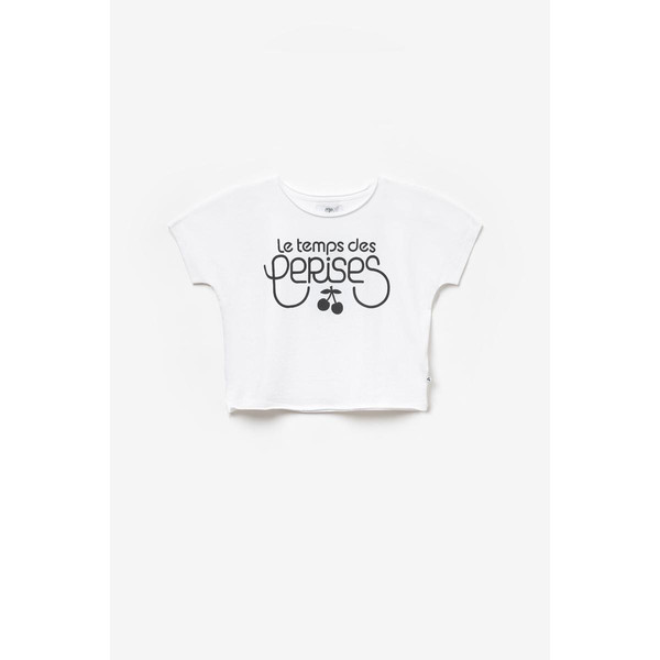 T-shirt Musgi blanc en coton Le Temps des Cerises LES ESSENTIELS ENFANTS