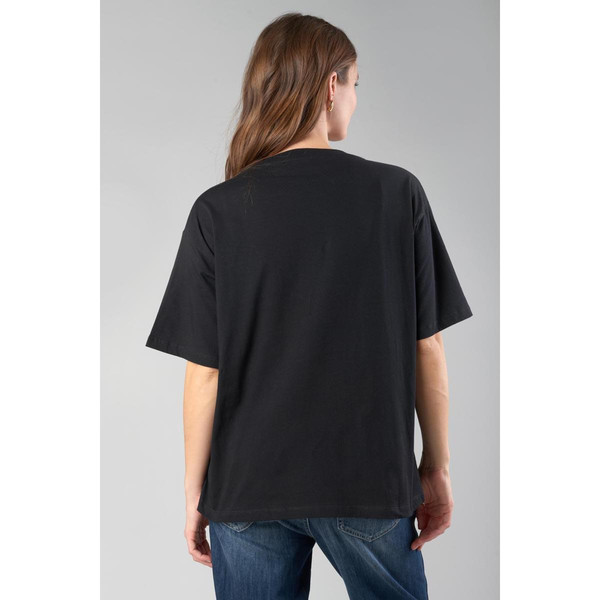 Tee-Shirt ORAYA noir en coton T-shirt manches courtes
