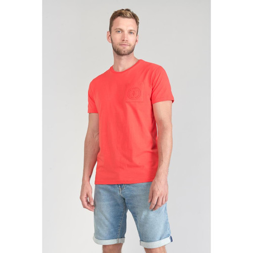 T-shirt Paia corail rouge en coton T-shirt / Polo homme