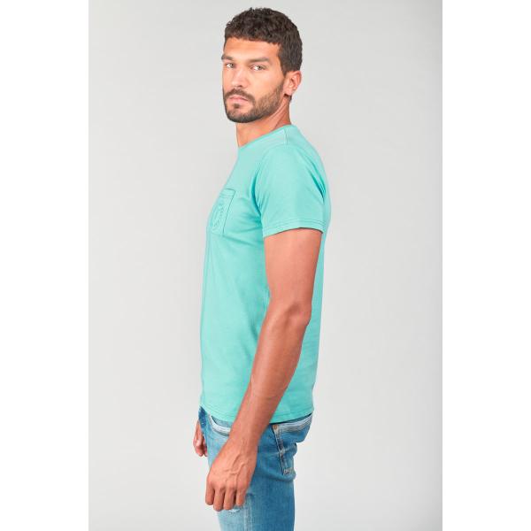 Tee-Shirt PAIA bleu Vic en coton T-shirt / Polo homme