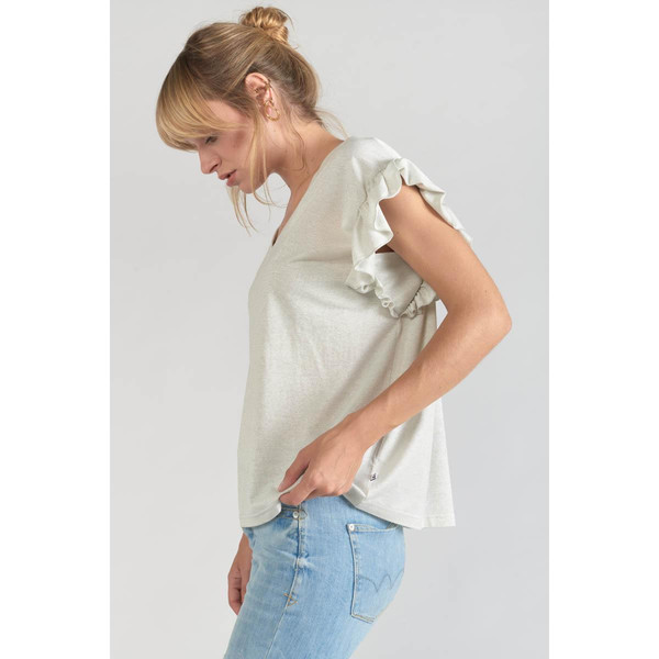 Tee-Shirt RYLS blanc en coton T-shirt manches courtes