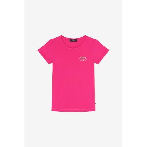 T-shirt Smalltragi rose fushia en coton Le Temps des Cerises LES ESSENTIELS ENFANTS