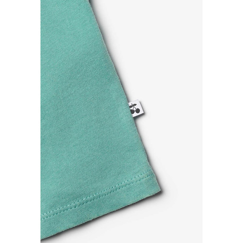 T-shirt Vinagi vert menthe bleu en coton Le Temps des Cerises