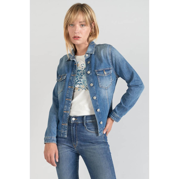 Veste en jeans bleu Lilly Le Temps des Cerises Mode femme